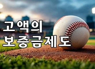 고액의 보증금제도는 필수입니다