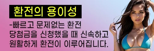 신속하고 정확한 환전이 중요합니다
